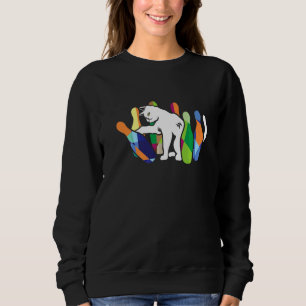 Bowler Cat Kitten Owner Bowling Coach Strike Sweatshirt