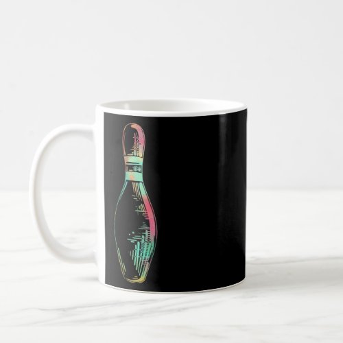 Bowler  For Men Women Colorful Style Bowling Pin  Coffee Mug