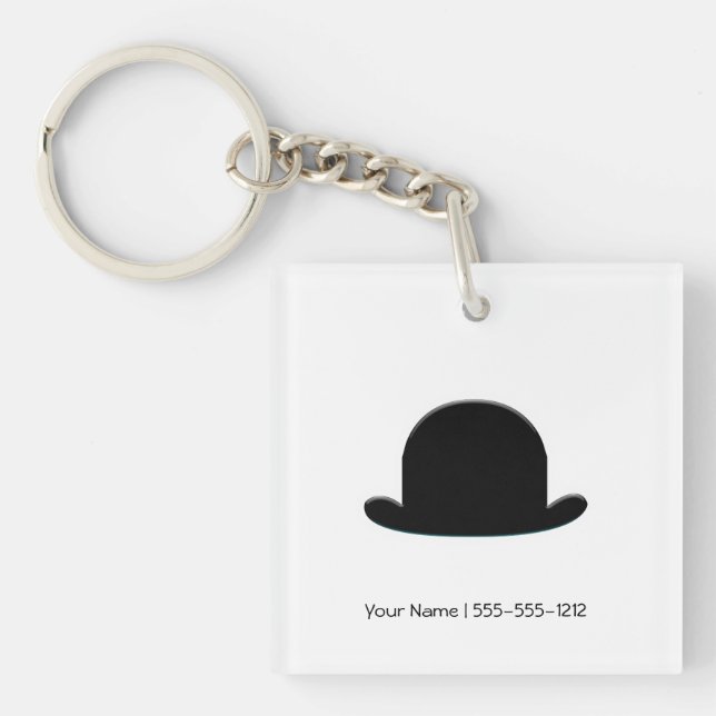 Bowler Hat Keychain (Front)