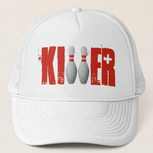 Bowler Pin Killer Cool Bowling League High Score Trucker Hat