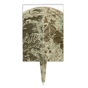 Bowles' Selenography or a Map of the Moon - 1780 Cake Topper