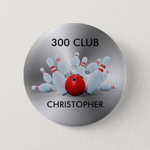 Bowling 300 Club 10 Pin Personalized