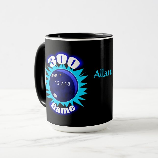 Bowling 300 Game Club - Bowler Honor Mug (Front Left)