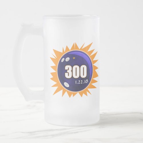 Bowling 300 Game Frosted Mug