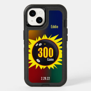 Bowling 300 Game Graphics in Yellow, iPhone Case