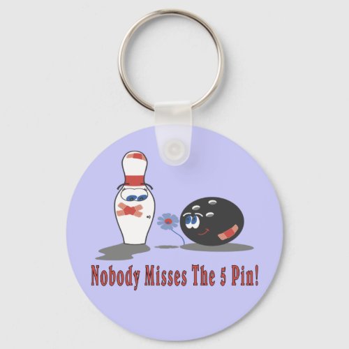 Bowling 5 Pin Keychain