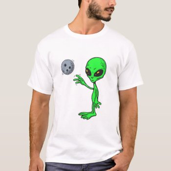 Bowling Alien T-shirt by sports_shop at Zazzle