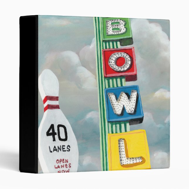 Bowling Alley Artwork Binder (Front/Spine)