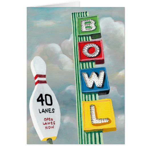 Bowling Alley Artwork Cards (Front)