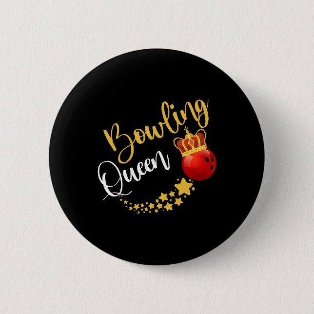 Bowling Alley Bowl Pins Bowler Queen Women Gift Bo (Front)