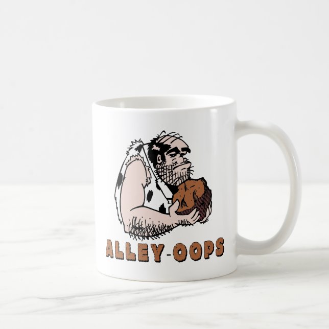 Bowling Alley oops! Caveman Coffee Mug (Right)