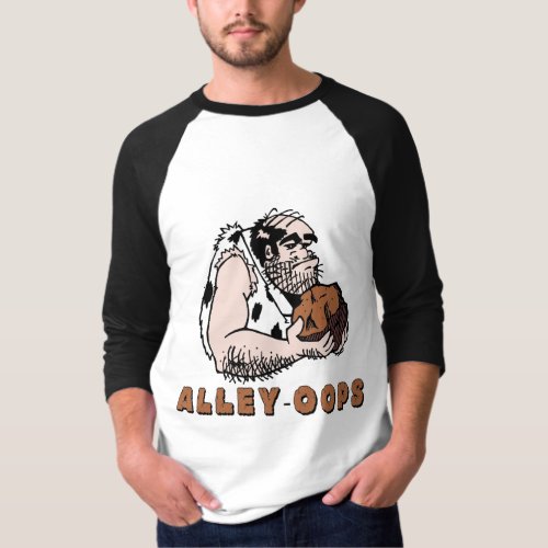 Bowling Alley oops Caveman T_Shirt