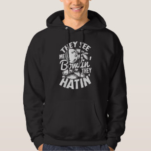 Bowling Alley Pins Spare Strike Hoodie