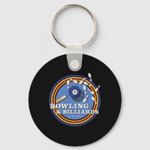 Bowling And Billiards - 2 Ll Keychain