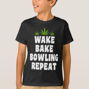 Bowling And Weed Smoker T-Shirt