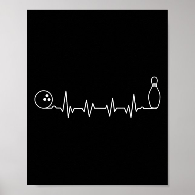 Bowling Art For Men Women Bowling Team Bowler Bowl Poster (Front)