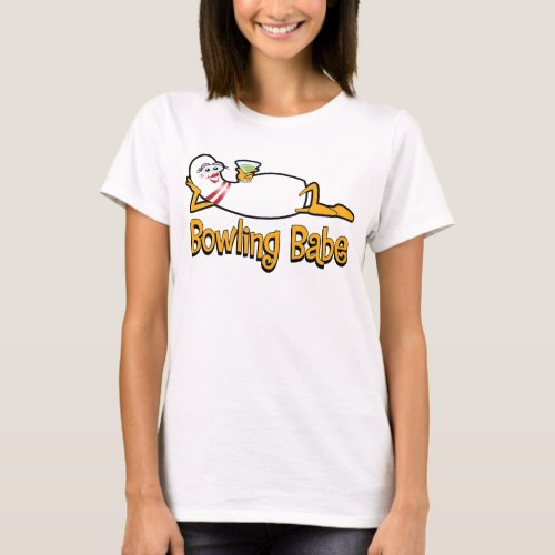 Bowling Babe T_shirt for Women Bowlers