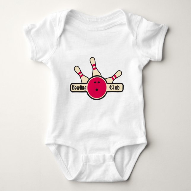 bowling baby bodysuit (Front)