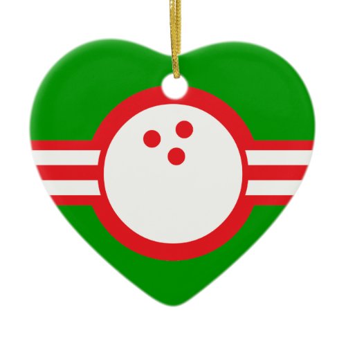 bowling ball : airstar ceramic ornament