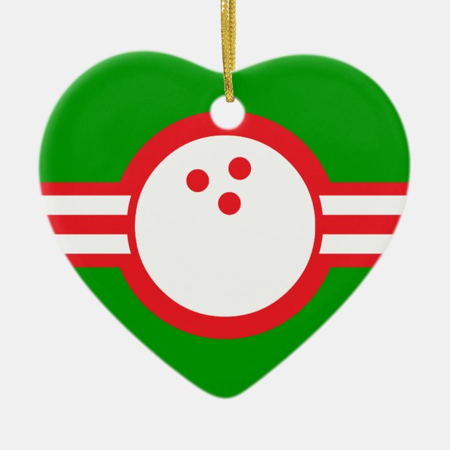 bowling ball : airstar ceramic ornament (Front)