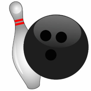 Bowling Ball and Pin Ornament