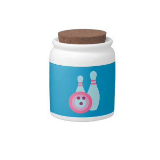 Bowling Ball and Pins Candy Jar