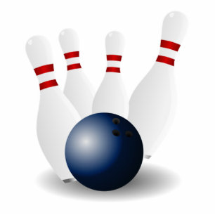 Bowling Ball and Pins Cutout