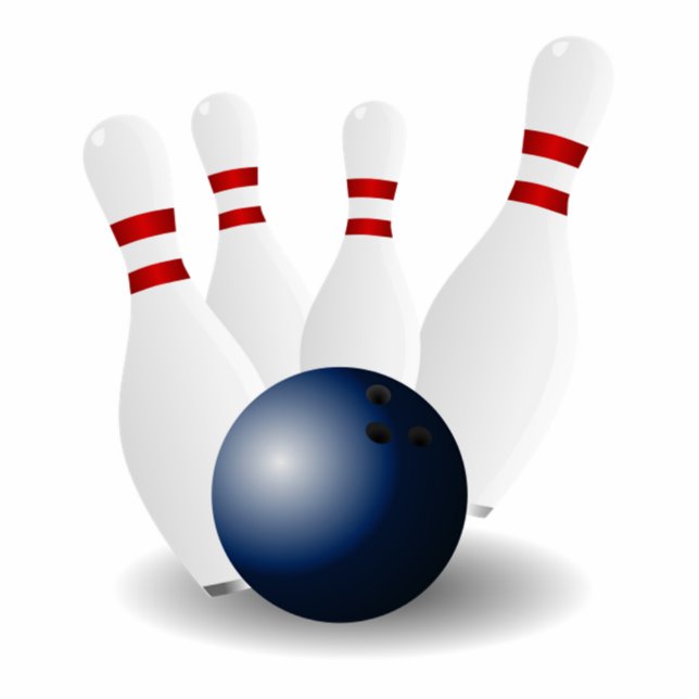 Bowling Ball and Pins Cutout (Front)