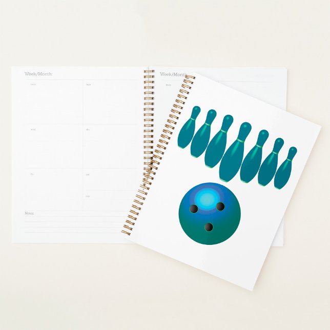 Bowling Ball and Pins Fun Sports Planner (Creator Uploaded)