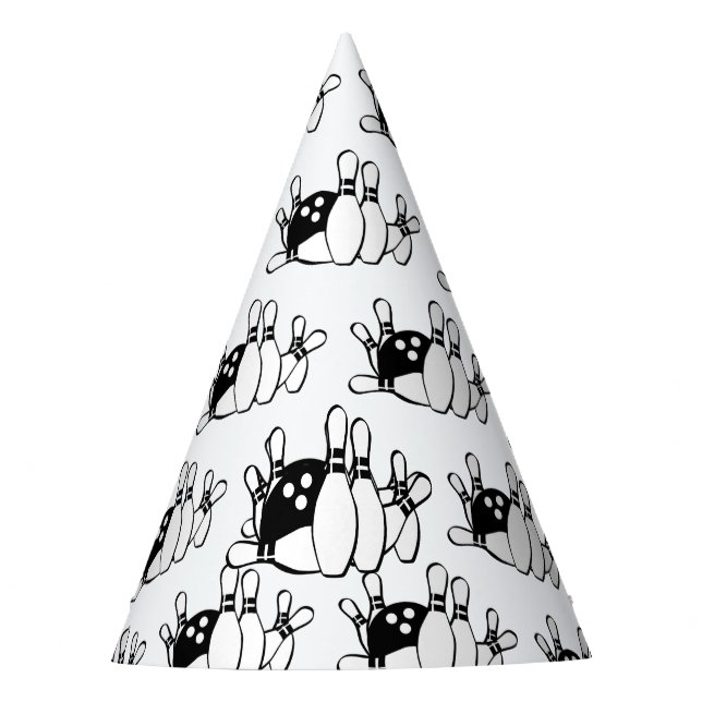 Bowling Ball And Pins Paper Hat (Front)
