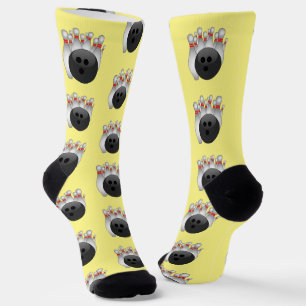 Bowling Ball and Pins Socks