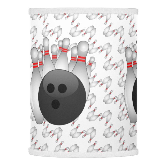 Bowling Ball And Ten Pins Lamp Shade (Left)