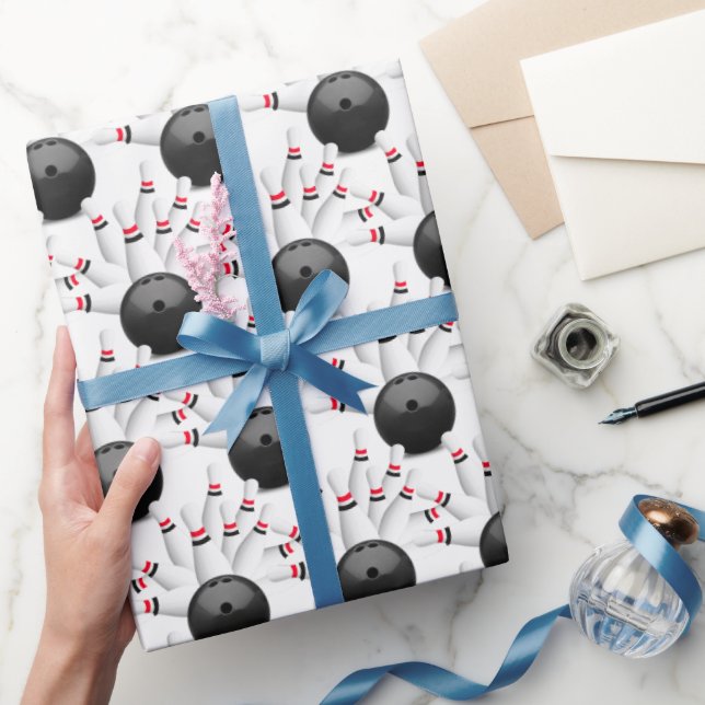 Bowling Ball Birthday Wrapping Paper (Gifting)