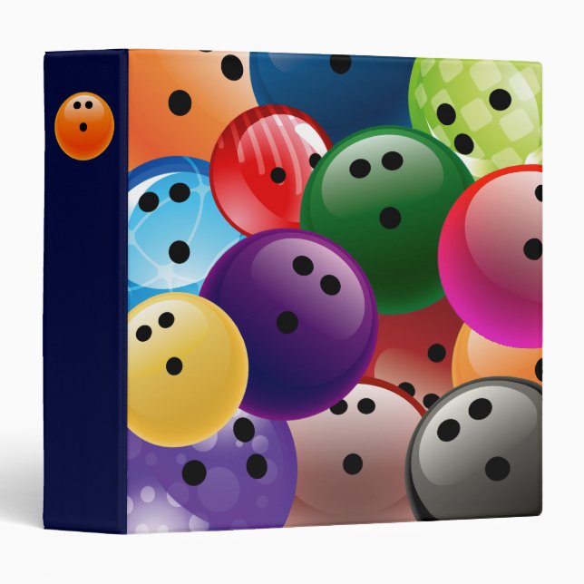 BOWLING BALL COLLAGE BINDER (Front/Spine)