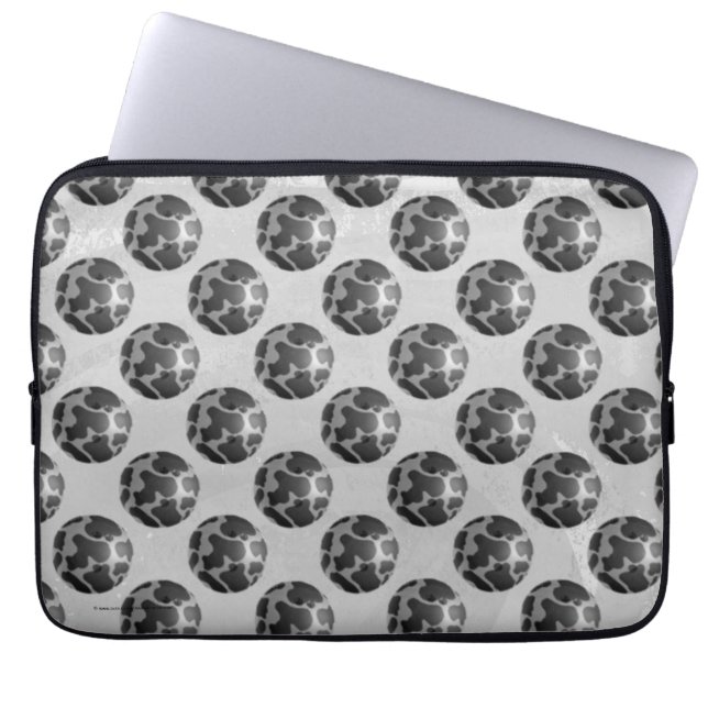 Bowling Ball Cow Gray Laptop Sleeve (Front)