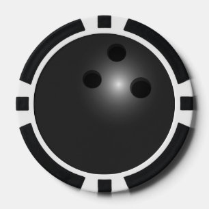 Bowling ball custom poker chips