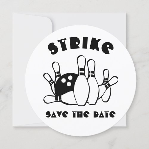 Bowling Ball Custom Save The Date