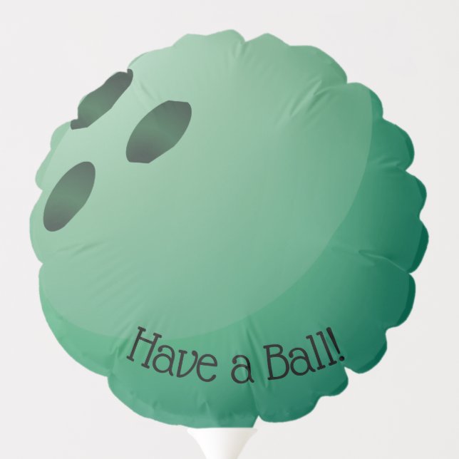 Bowling Ball Design Balloon (Back)