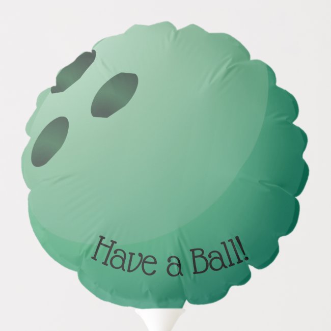 Bowling Ball Design Balloon