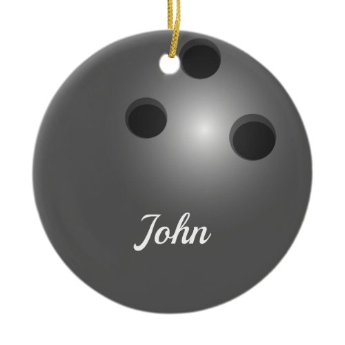 Bowling Ball Double Sided Ornament Round