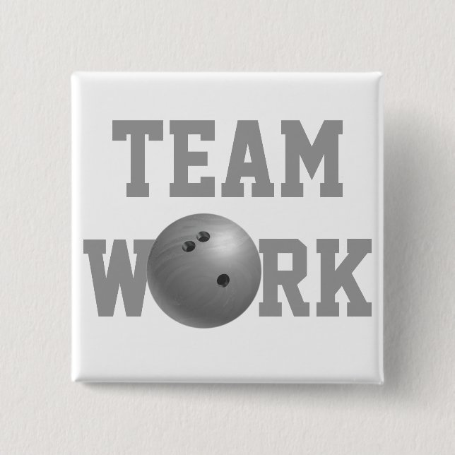Bowling Ball Gray Button (Front)