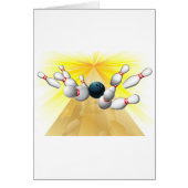 Bowling ball hitting pins (Front)