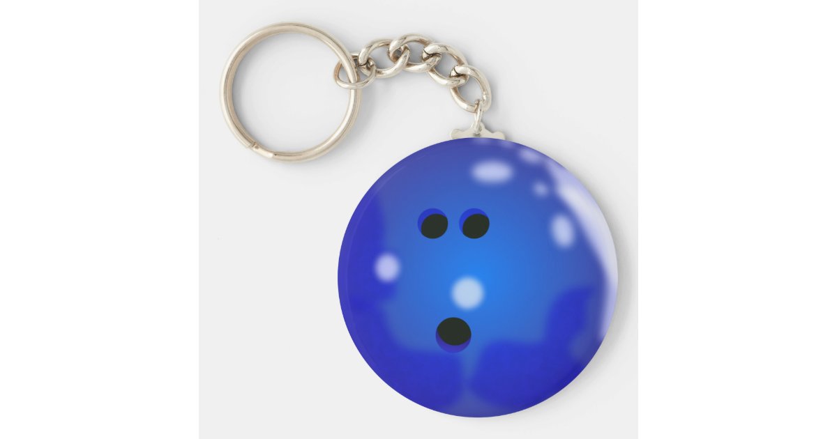 Bowling Ball Keychain Zazzle