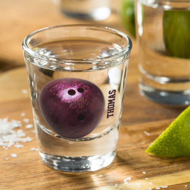 Bowling Ball Personalized Shot Glass (Creator Uploaded)