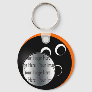 bowling ball photo keychain