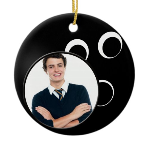 bowling ball photo ornament