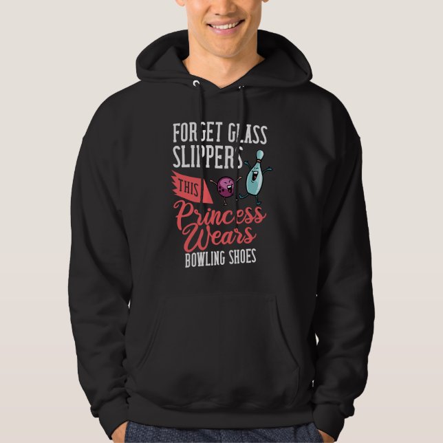 Bowling Ball  Pin Alley  Bowler Player Hoodie (Front)