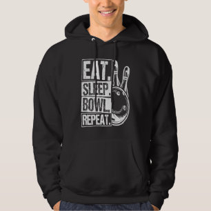 Bowling Ball Pin Bowler Strike Bowling Fanatic Bow Hoodie