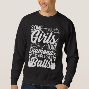 Bowling Ball Pin Bowler Strike Bowling Fanatic Bow Sweatshirt