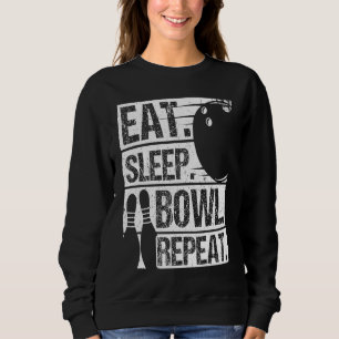 Bowling Ball Pin Bowler Strike Bowling Fanatic Bow Sweatshirt